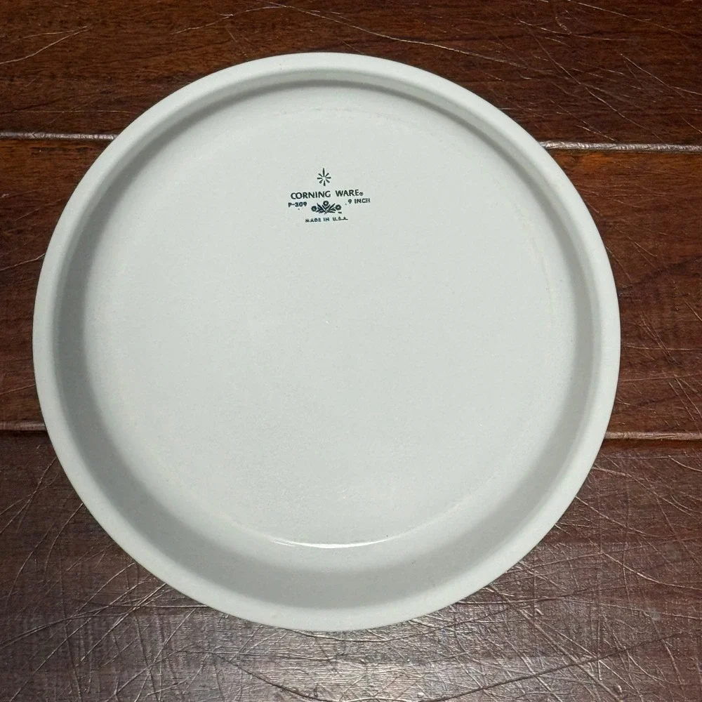 Vintage Corning Ware Blue Cornflower 9 Inch Corningware Pie Plate P-309 USA